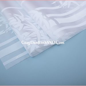 Giấy decal dán kính hình cây trúc trắng mã A0
