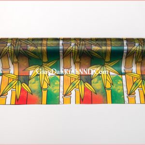 Hình ảnh chụp cuộn giấy dán kính hình cây trúc già mã A01