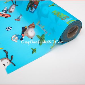 Giấy dán kính họa tiết hình chú chó mã A05