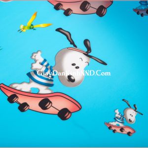 Giấy dán kính họa tiết hình chú chó mã A05