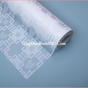 Giấy dán kính chữ thọ trắng mã A06