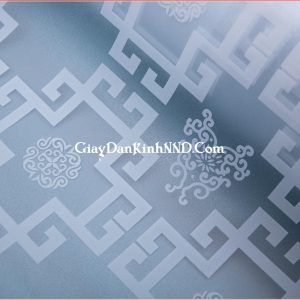Giấy dán kính chữ thọ trắng mã A06