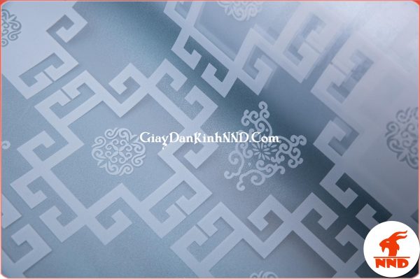 Giấy dán kính chữ thọ trắng mã A06
