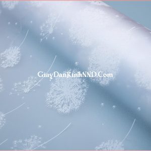 Giấy dán kính hình hình bông bồ công anh trắng