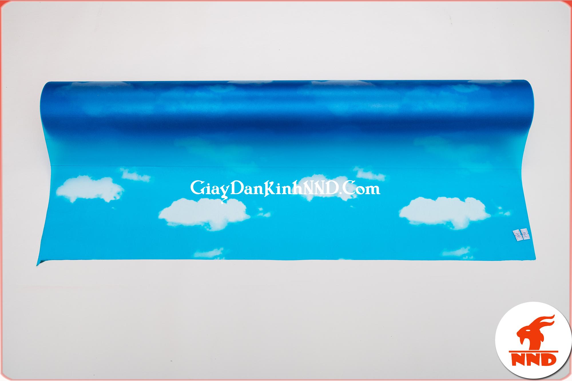 Mẫu giấy decal dán kính hình mây trời mã A30