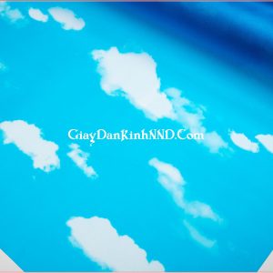 Mẫu giấy decal dán kính hình mây trời mã A30