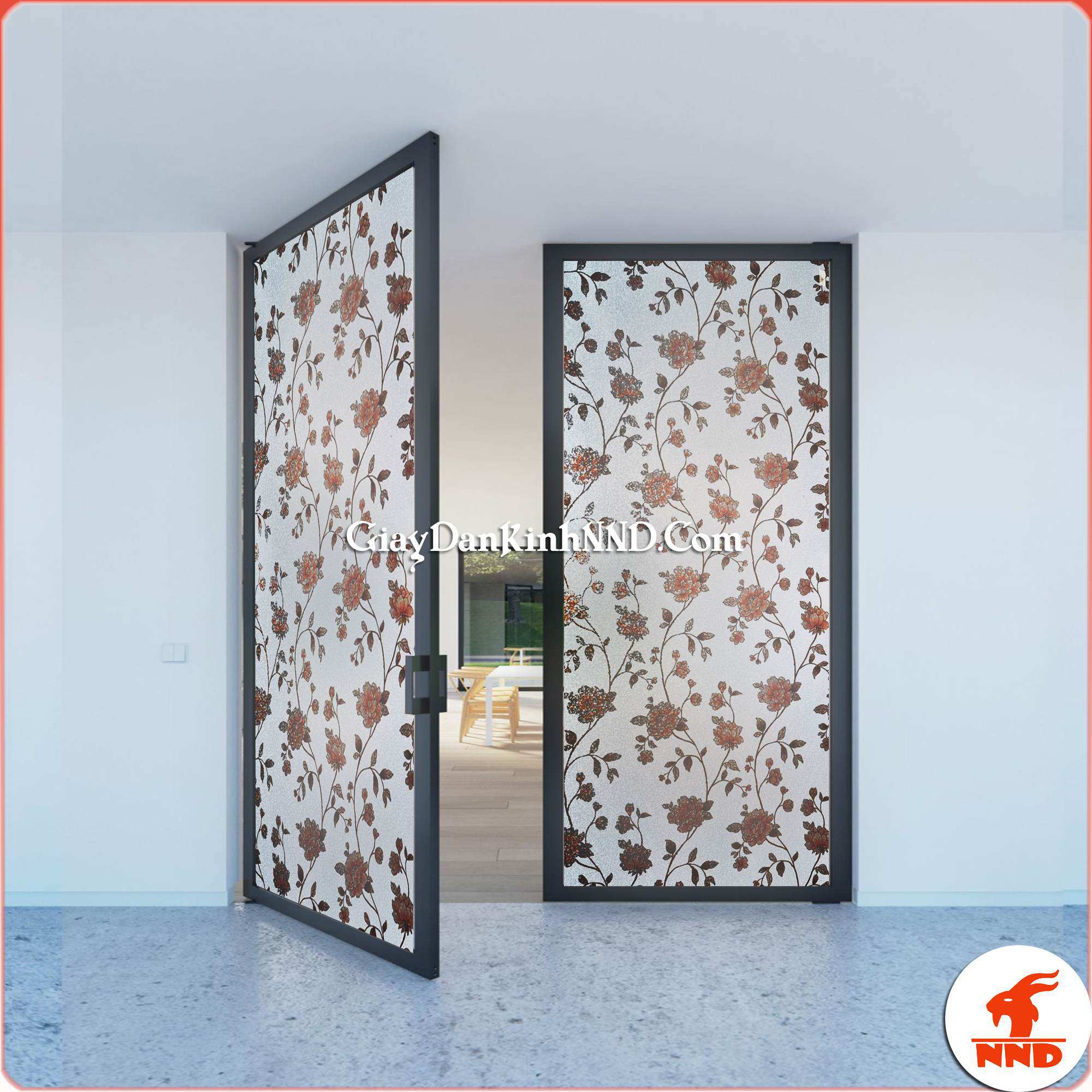 Giấy dán kính trang trí mã A55 là mẫu giấy dán kính 3D đẹp nhất và được ưa chuộng bậc nhất tại Kho giấy dán kính NND