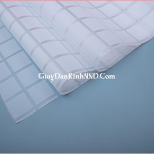 Giấy decal dán kính kẻ ô trắng mã A58