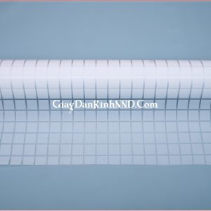 Giấy decal dán kính kẻ ô trắng mã A58