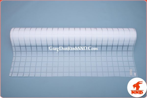 Giấy decal dán kính kẻ ô trắng mã A58