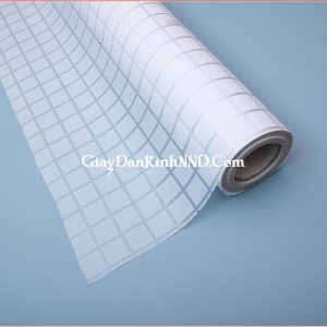 Giấy decal dán kính kẻ ô trắng mã A58