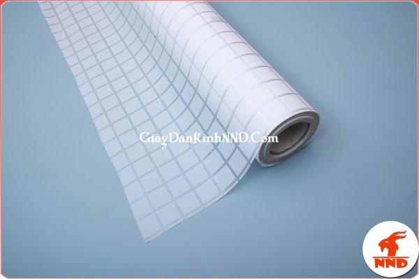 Giấy decal dán kính kẻ ô trắng mã A58