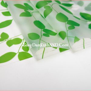 Giấy decal dán kính hình lá cây