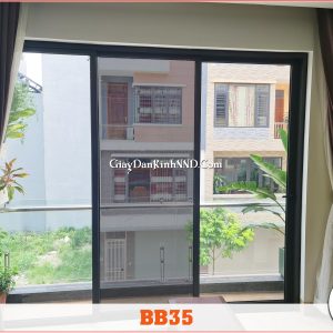 Ảnh thi công thực tế lên kính của sản phẩm phim cách nhiệt mã BB35