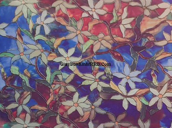 Ảnh chụp cận cảnh mẫu decal dán kính trang trí mã A40