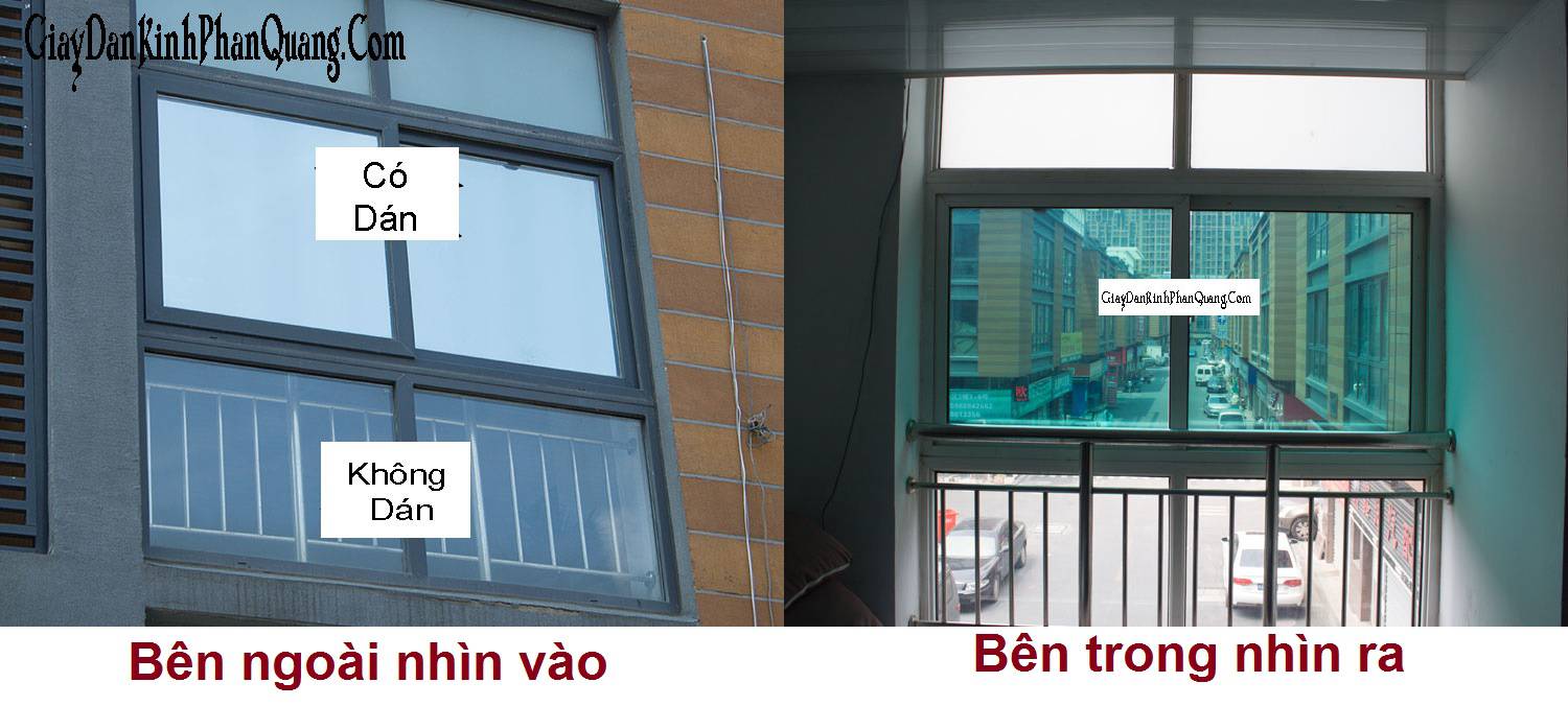 Phim cách nhiệt giá rẻ thường có mặt gương và tạo hiệu ứng một chiều