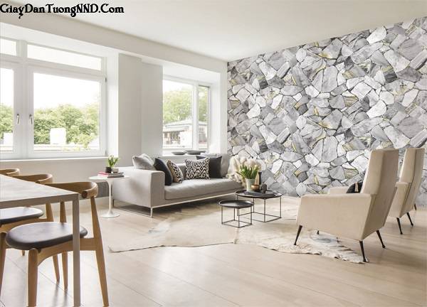 Giấy dán tường 3D trang trí cho không gian nhà đẹp