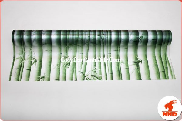 Mẫu giấy dán kính hoa văn hình cây trúc xanh vô cùng bắt mắt