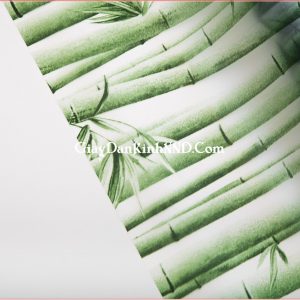 Mẫu giấy dán kính hoa văn hình cây trúc xanh vô cùng bắt mắt