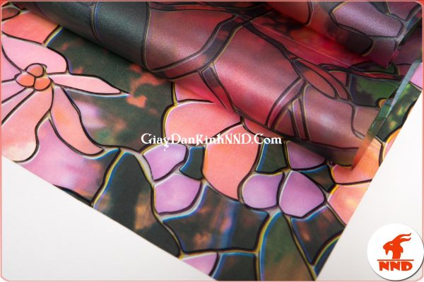 Giấy dán kính hoa văn trang trí 3D mã A40-1