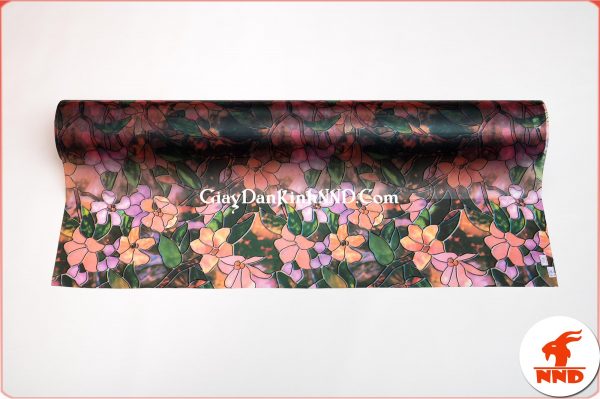 Giấy dán kính hoa văn trang trí 3D mã A40-1