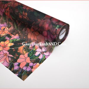 Giấy dán kính hoa văn trang trí 3D mã A40-1