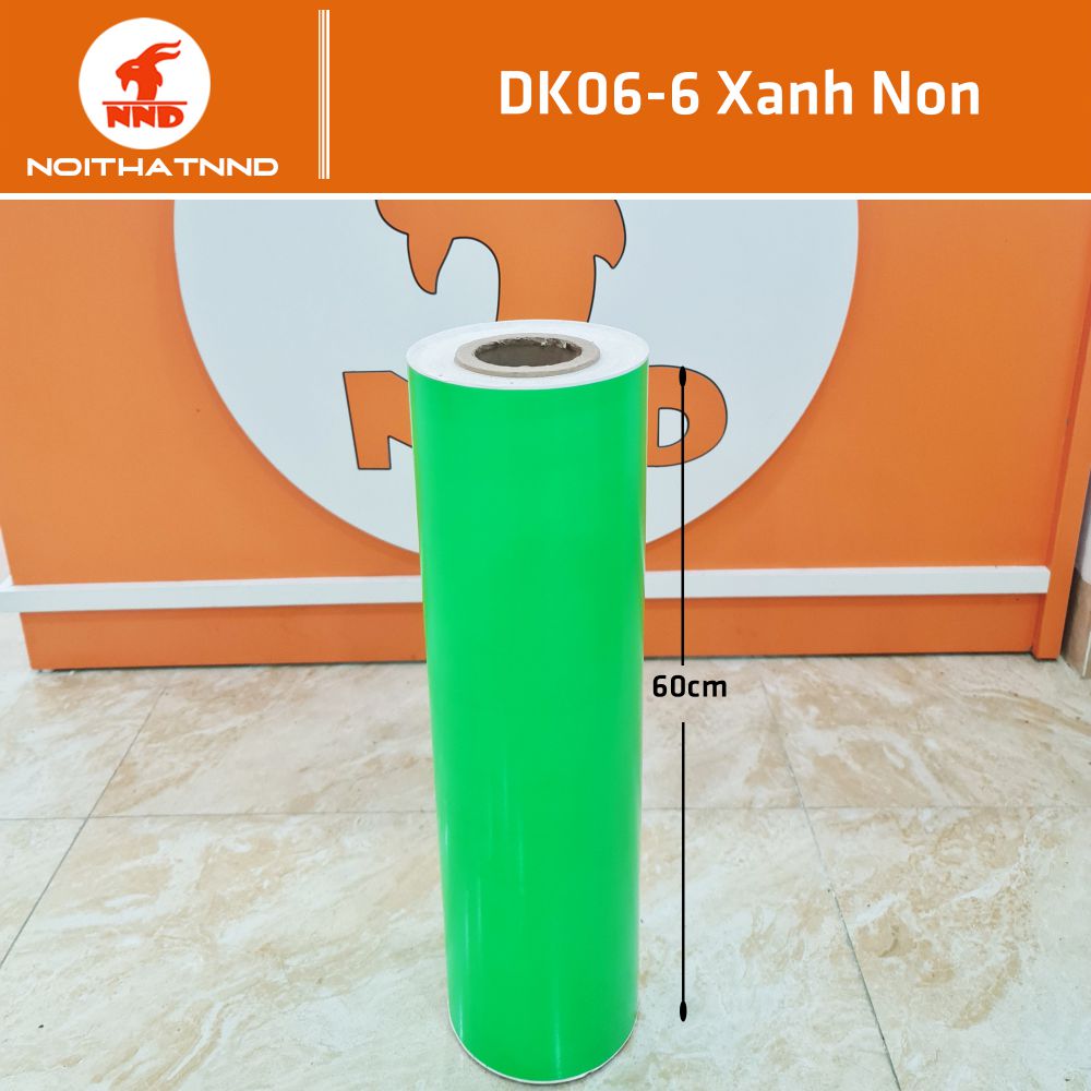 DK06-6 là mẫu decal màu xanh non lá mạ. Đây là mẫu màu khá đẹp và bắt mắt. Tuy nhiên lại kén vị trí dán.