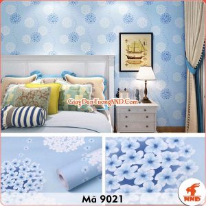 Decal dán tường hoa cẩm tú cầu mã 9021