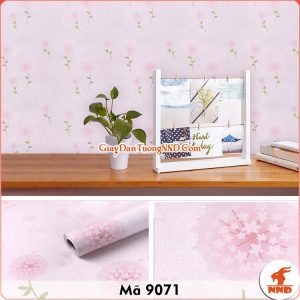 Decal dán tường màu hồng mã 9071