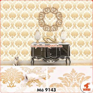 Decal dán tường hoa văn cổ điển mã 9143
