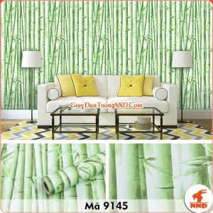 Decal dán tường hình cây trúc xanh mã 9145