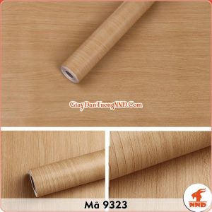 Decal dán tường vân gỗ vàng mã 9323