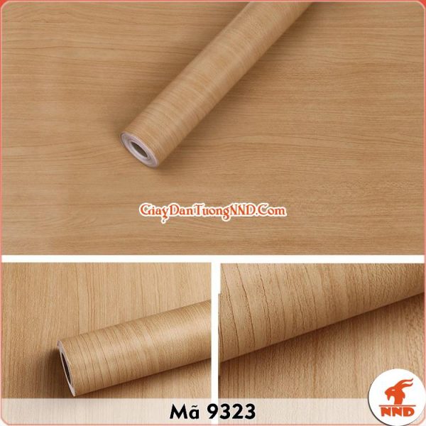 Decal dán tường vân gỗ vàng mã 9323