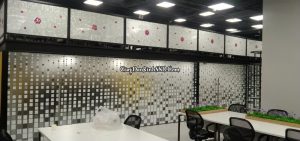 In UV decal mờ dán kính văn phòng phá cách