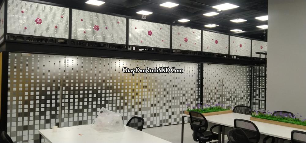 In UV decal mờ dán kính văn phòng phá cách