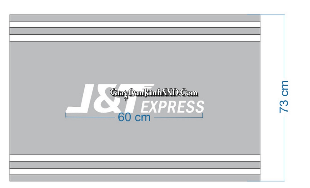 Dán decal mờ cửa ra vào công ty vận chuyển J&T