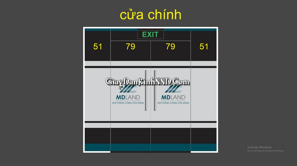 In decal dán kính cho MB Land