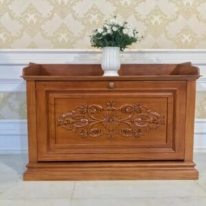 Tủ Giày Gỗ Gõ Đỏ Cánh Lật Thông Minh - TGVP19