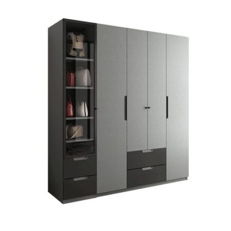 Tủ Quần Áo 4 Cánh Gỗ MDF – TQAVP02