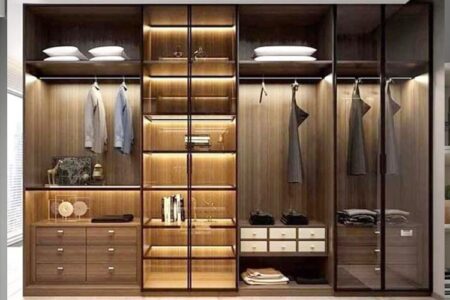 Tủ Quần Áo Cánh Kính Khung Nhôm – TQAVP44