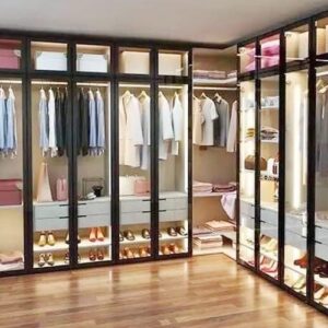 Tủ Quần Áo Cánh Kính Vuông Góc - TQAVP45