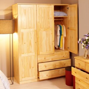 Tủ Quần Áo Gỗ Sồi 2 Buồng - TQAVP05