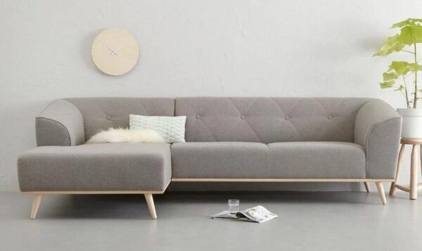 Sofa nỉ màu xám giá rẻ