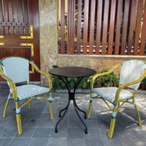Bàn Ghế Cà Phê Sân Vườn Khung Nhôm - BGCVP06