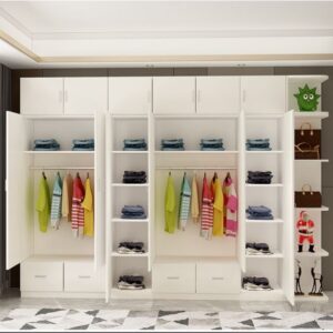 Tủ Quần Áo Nhựa Cao Cấp Liền Kệ - TQAVP09