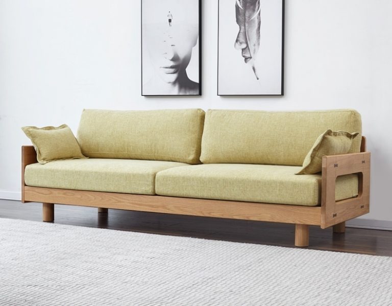 Sofa Văng Bọc Vải Thô - SVVP09 8 Sofa văng gỗ sồi