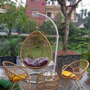 Bộ Bàn Ghế Xích Đu Cafe Sân Vườn - BGCVP15