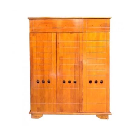 Tủ Giày 3 Cánh 5 Tầng Gỗ Cao Su – TGVP05