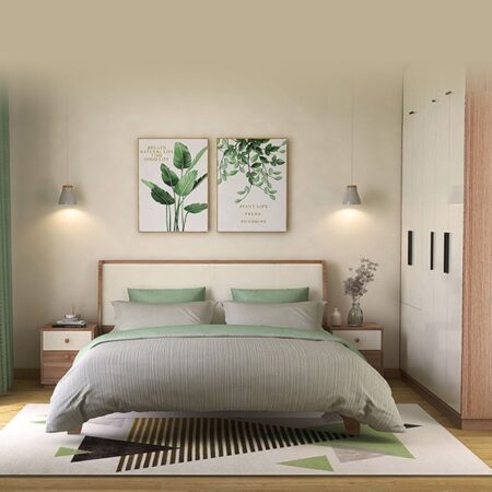 Giường Gỗ Sồi Tự Nhiên Phong Cách Nordic – GNVP16