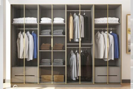 Tủ Quần Áo Cánh Kính 4 Buồng 8 Cánh – TQAVP35